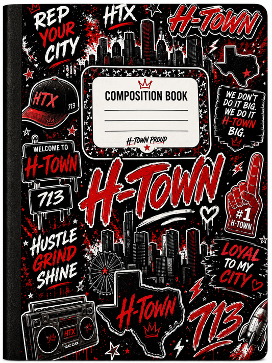 H-Town Red Composition Book