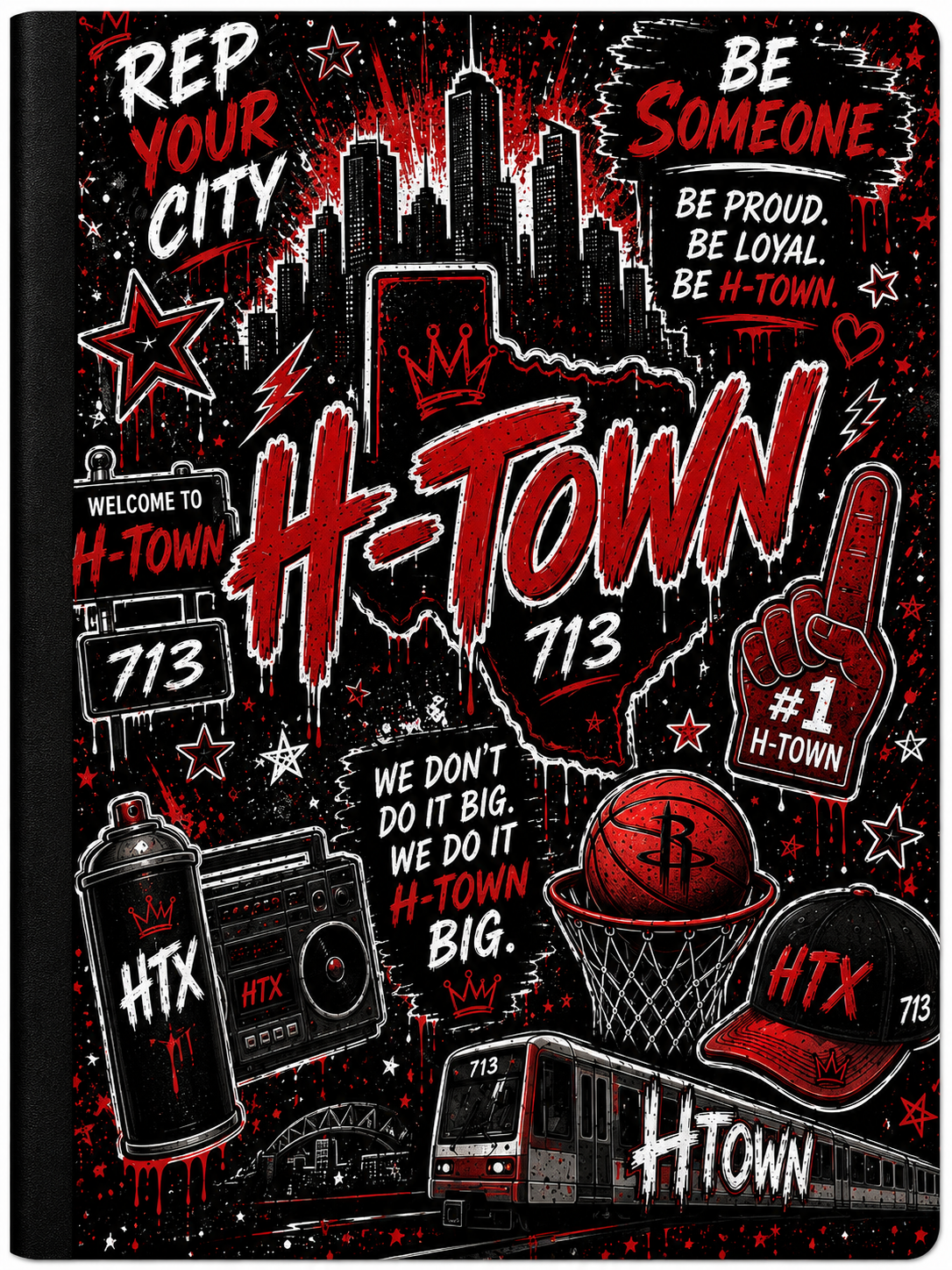 H-Town Red Composition Book