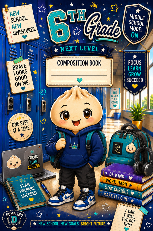 6th Grade Dumpling Academy Composition Book