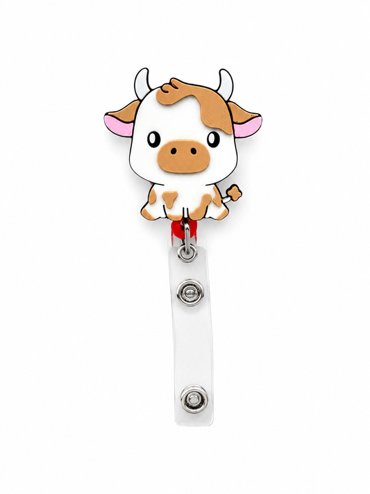 Cow Badge Reel
