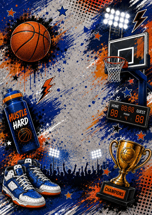 Basketball Peel and Stick