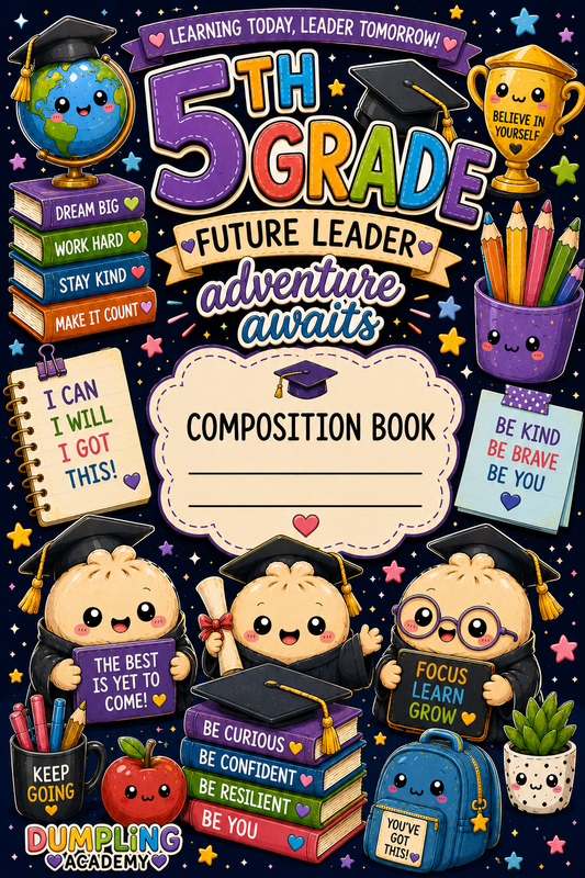 5th Grade Dumpling Academy Composition Book