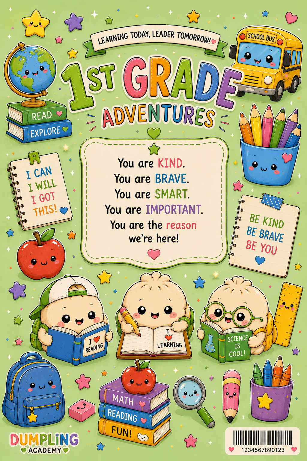 1st Grade Dumpling Academy Composition Book