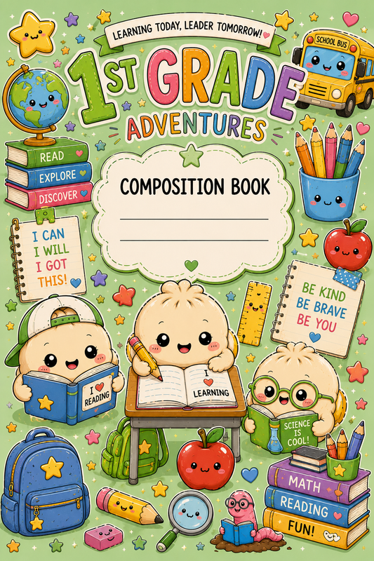 1st Grade Dumpling Academy Composition Book