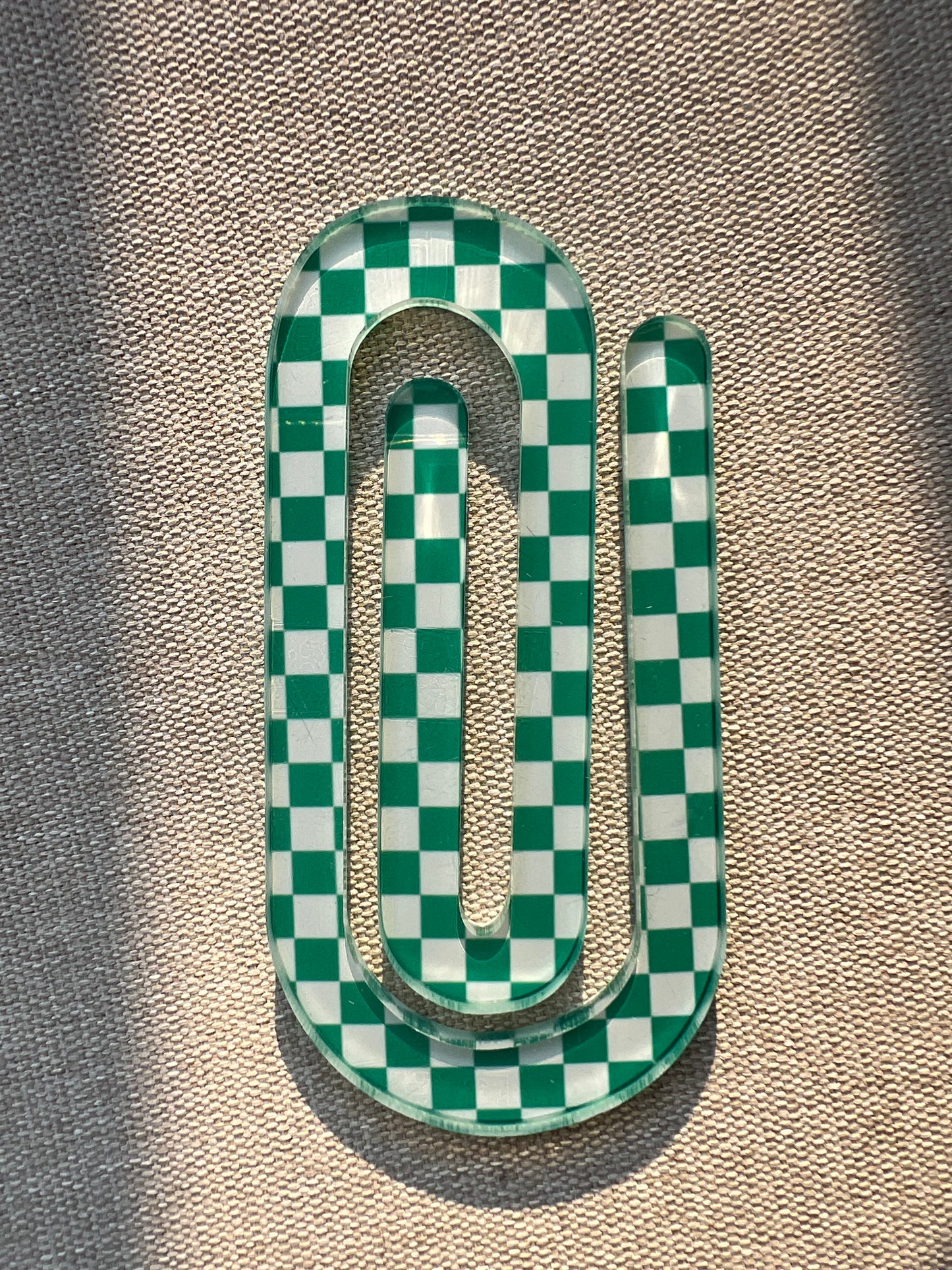 Checkered Jumbo Paperclip
