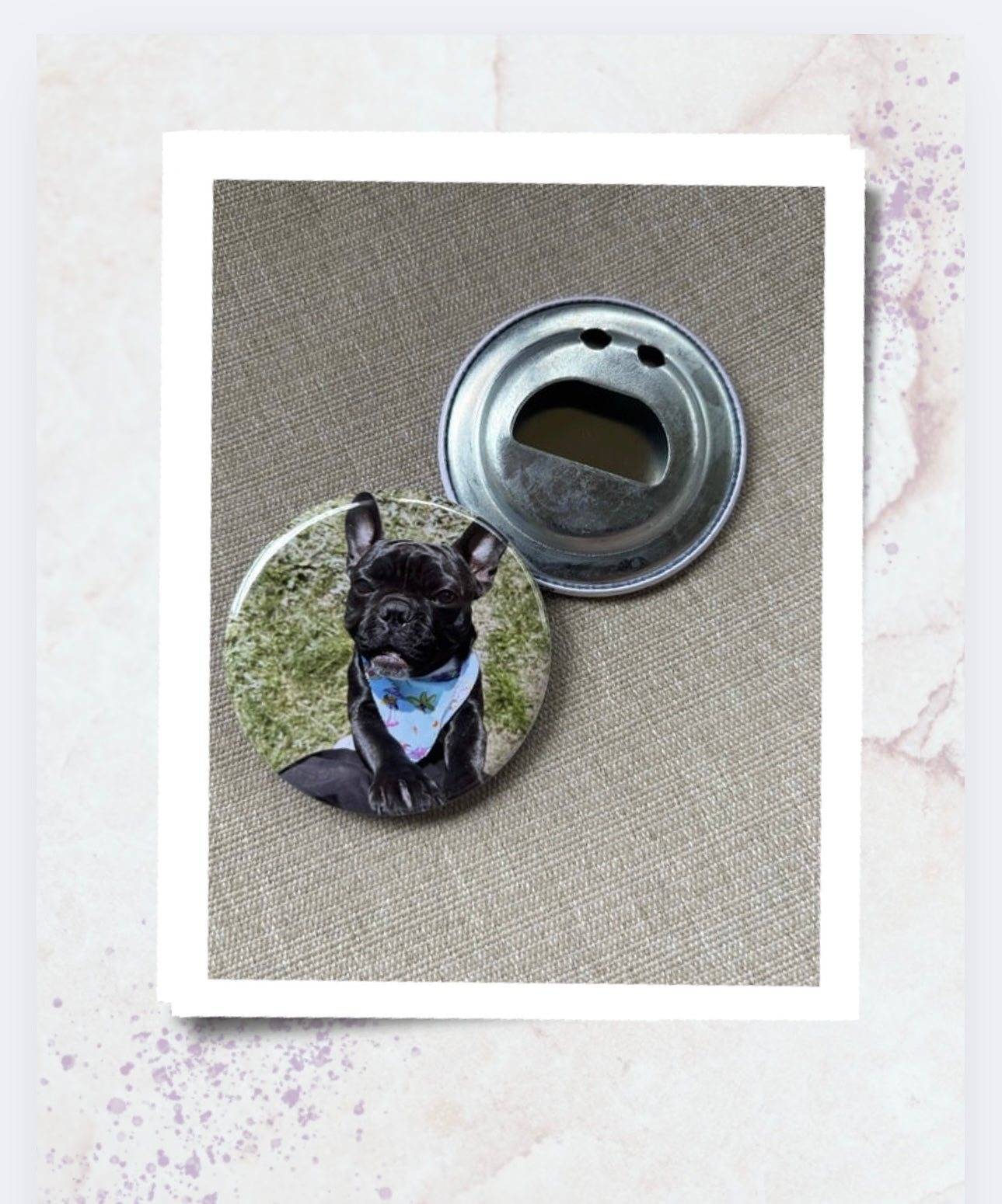 Nine Custom Photo Bottle Opener Round 2.25