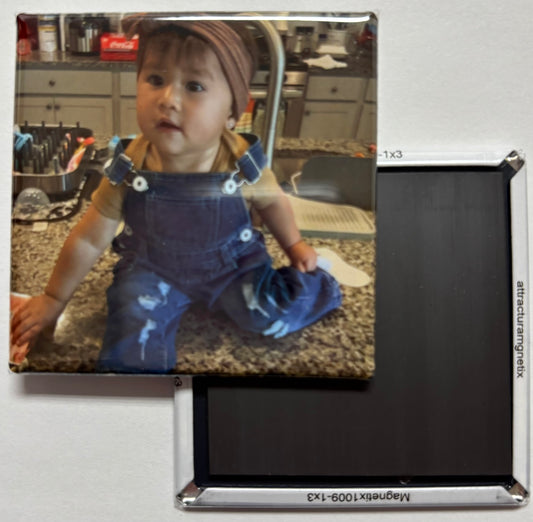 Nine 2x2 Custom Photo Magnets Set Of 9