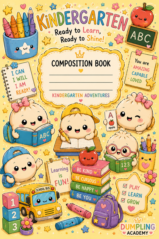 Kindergarten Dumpling Academy Composition Book