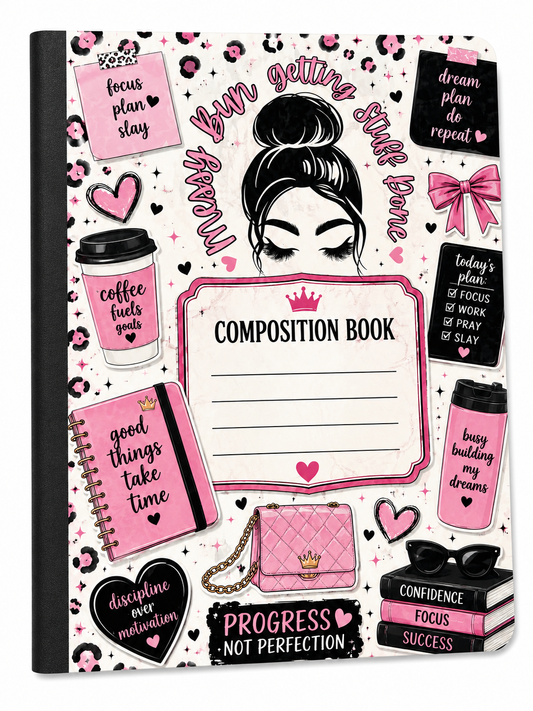 Messy Bun Composition Book 2