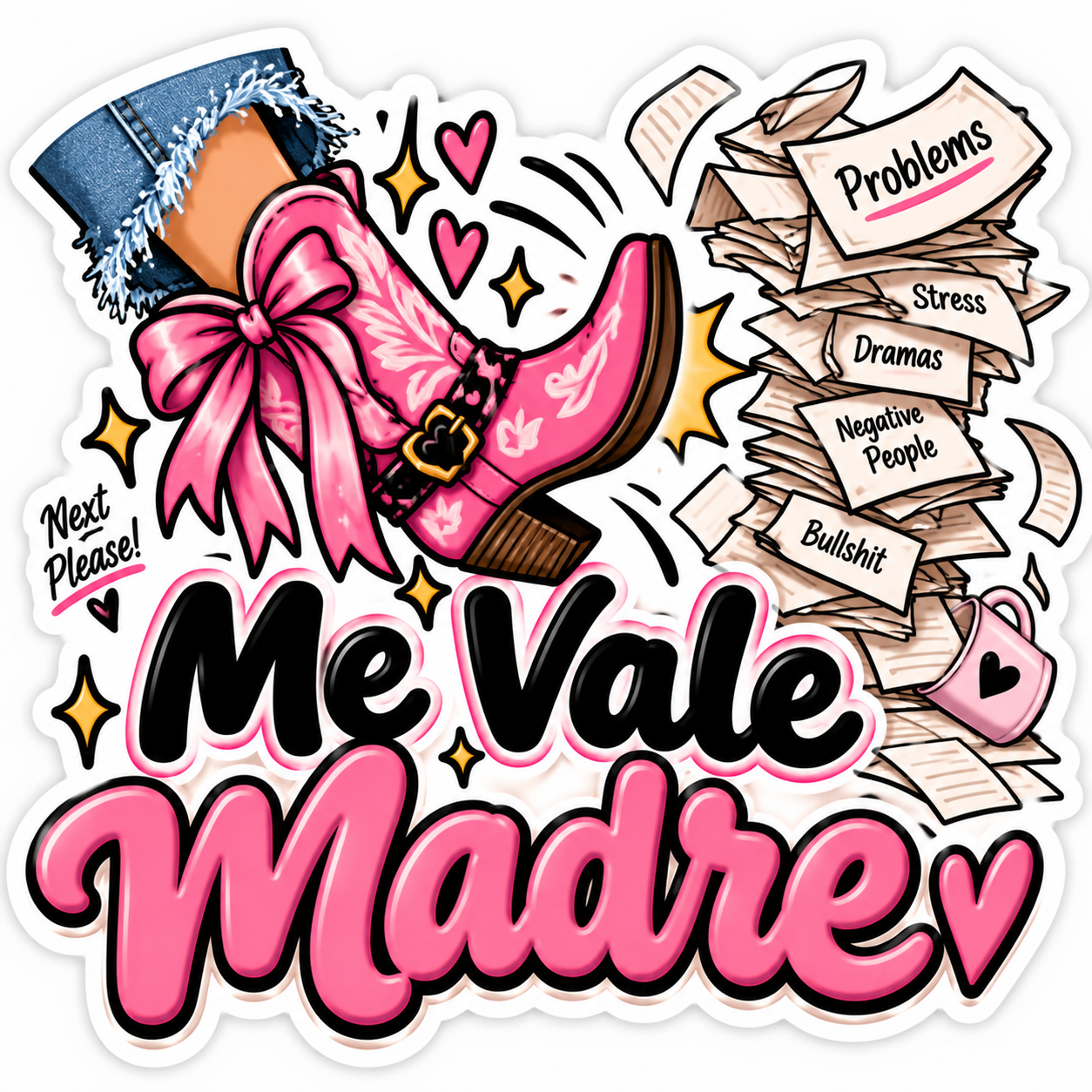 Me Vale Madre Sticker