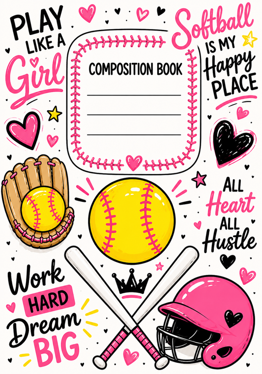 Softball Peel and Stick