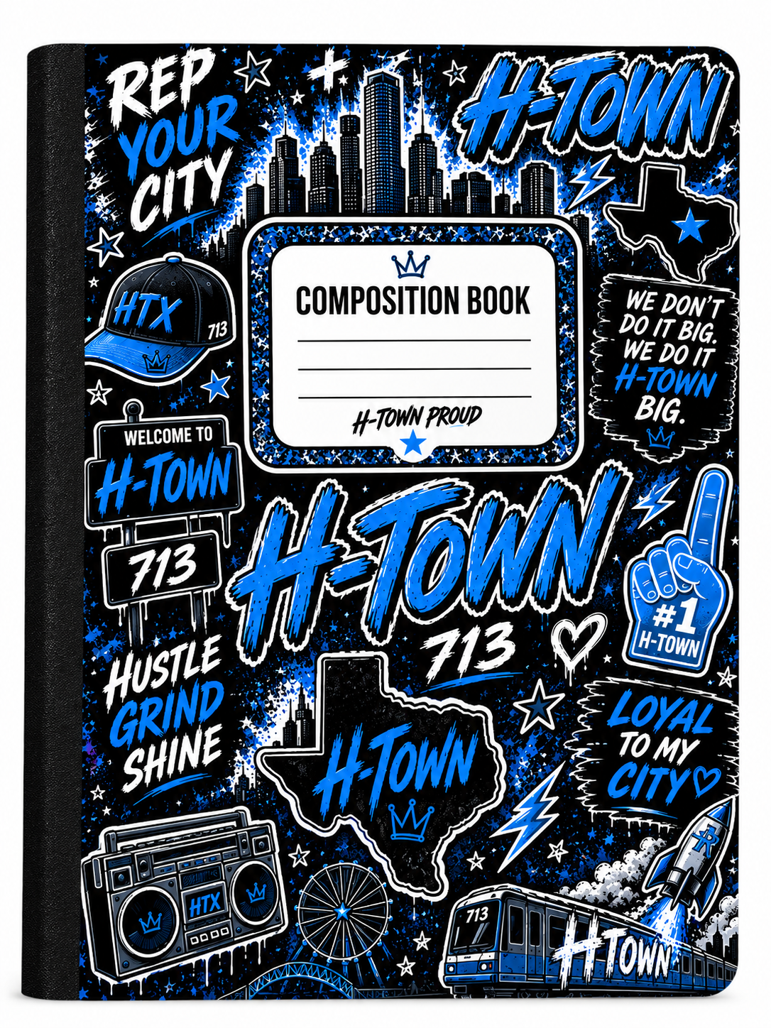 H-Town Blue Composition Book