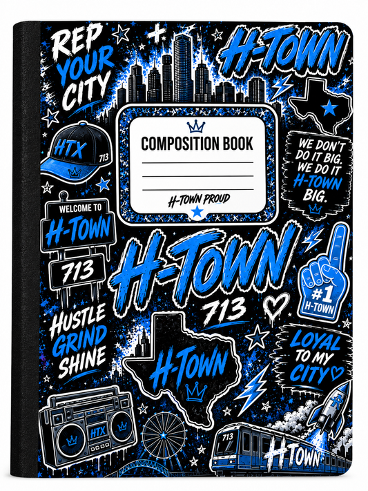 H-Town Blue Composition Book