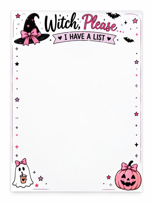 Witch Please Notepad