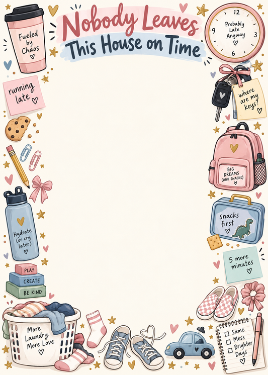 Nobody Leaves This House On Time Notepad