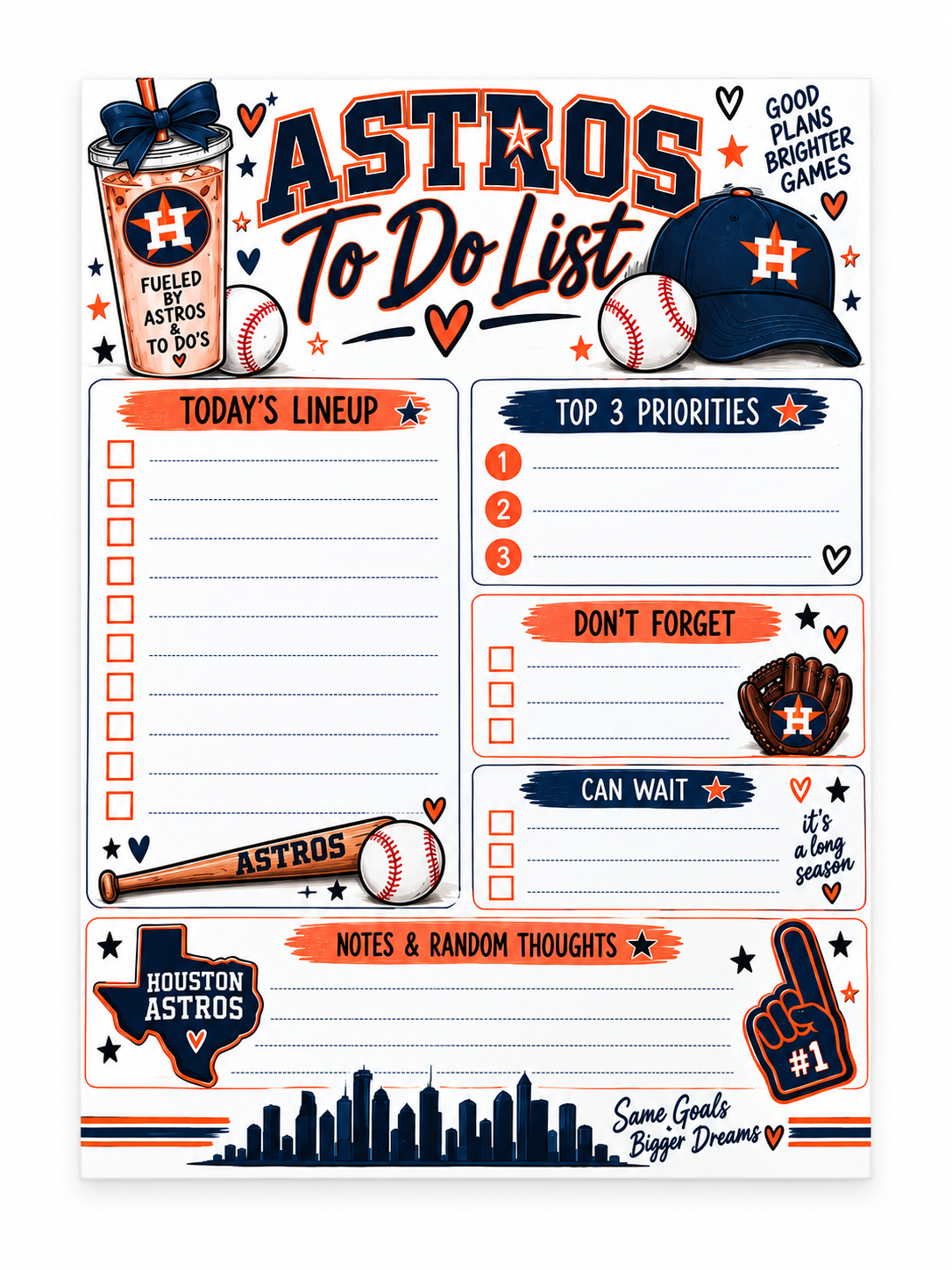 Astros To Do List
