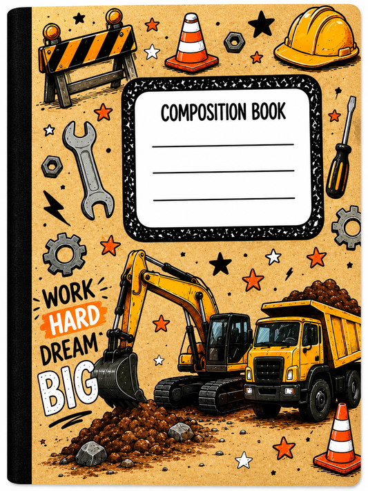 Escavators Composition Book