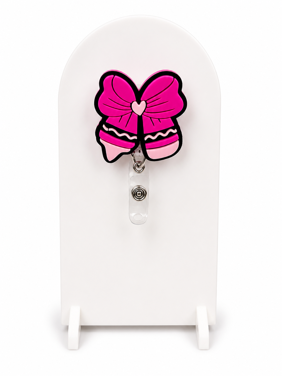 Pink Crayola Magnetic Badge Reel