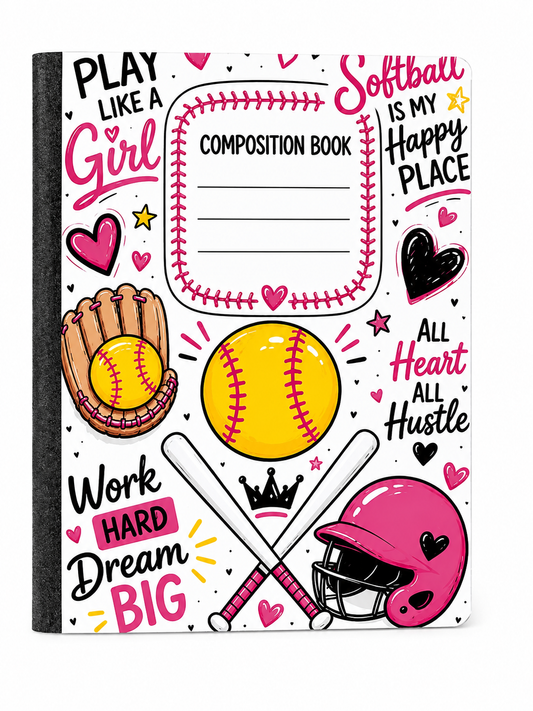 Softball Composition Book
