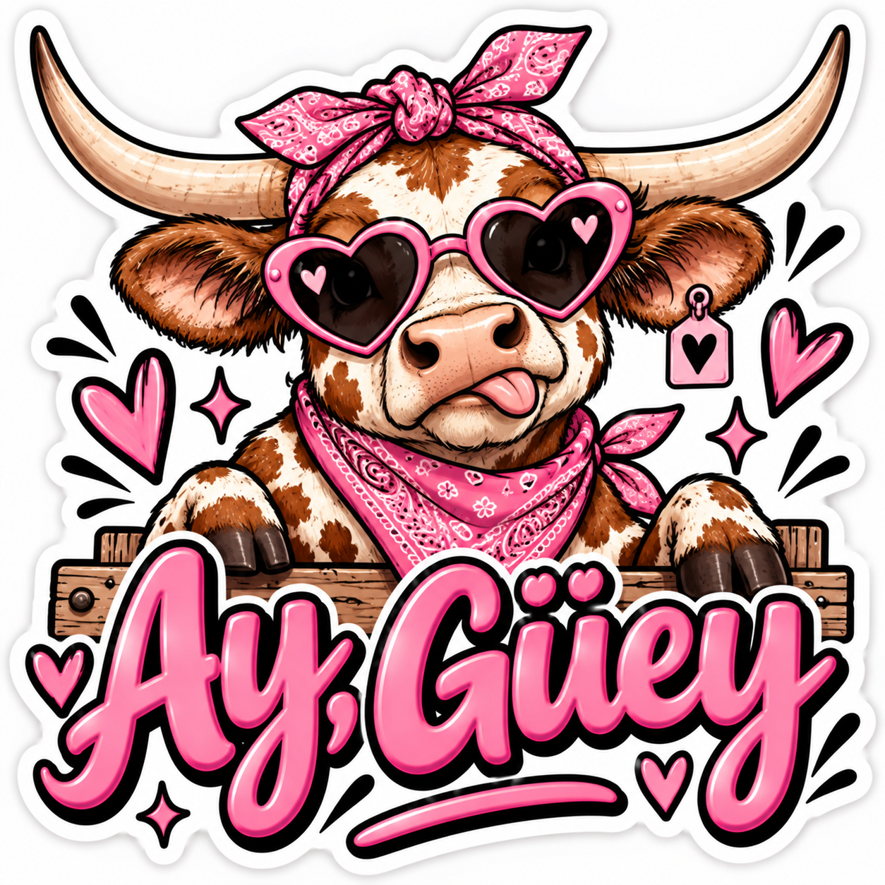 Ay Guey Sticker