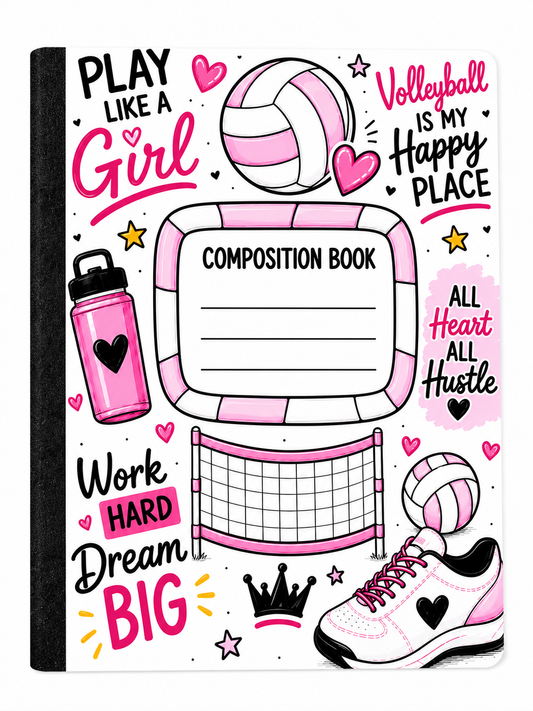 Volleyball Composition Book