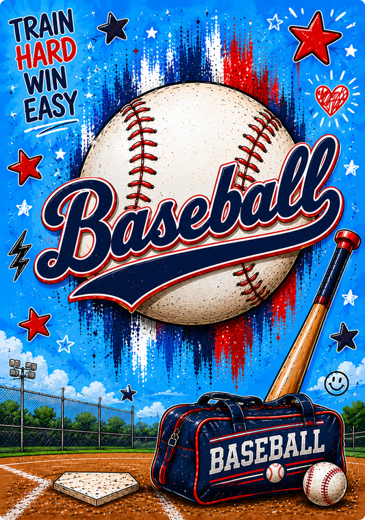 Baseball Peel and Stick