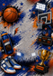 Basketball Peel and Stick