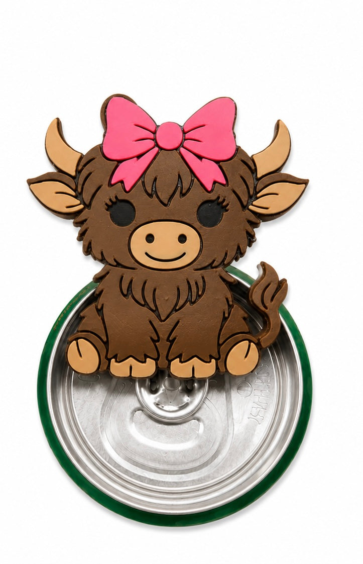 Bow Highland Cow Can Opener