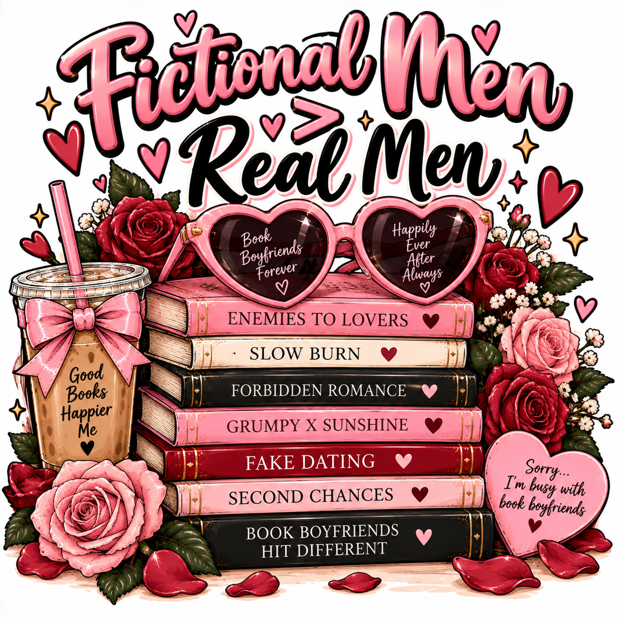Fictional Men > Real Men Sticker