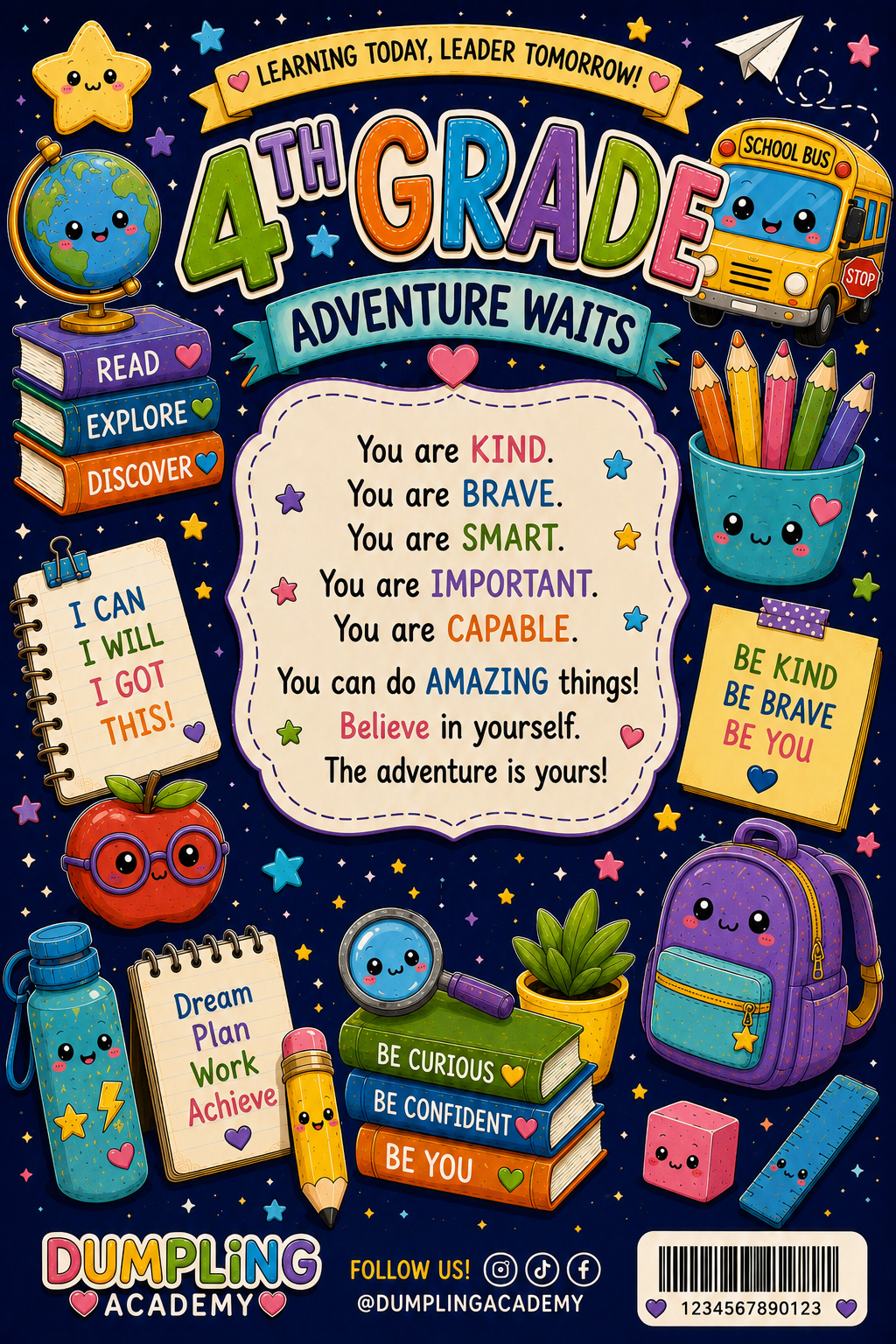 4th Grade Dumpling Academy Composition Book