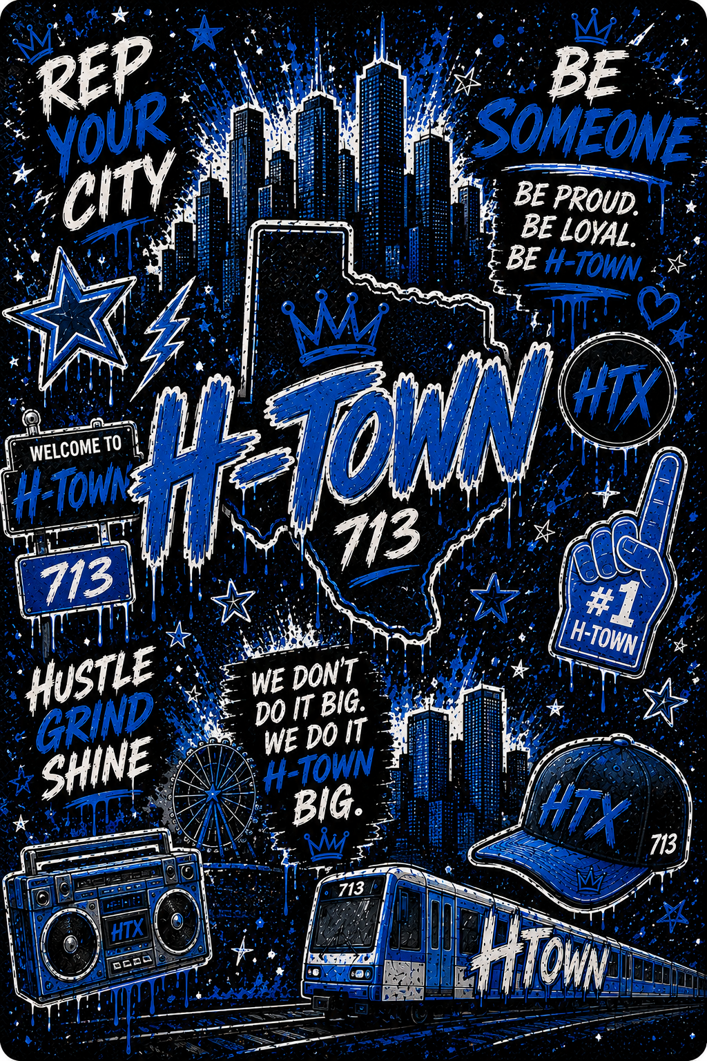H-Town - Blue Peel and Stick