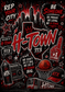 H-Town - Red Peel and Stick