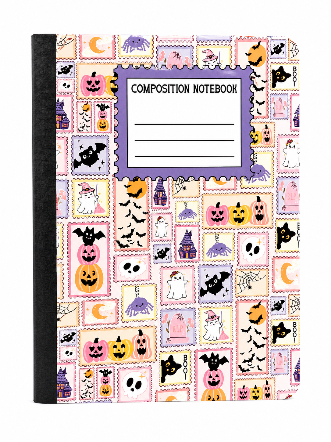 Halloween Pink Pastel Composition Cover