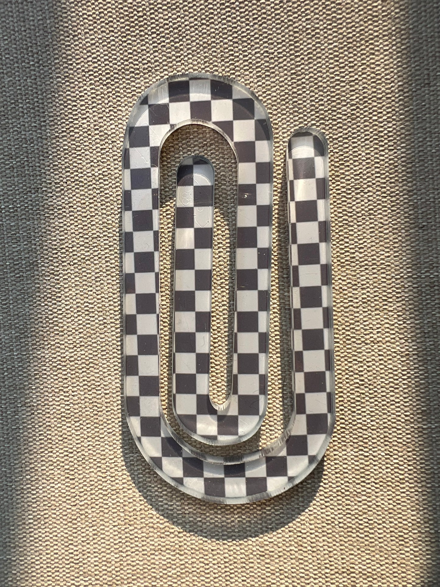 Checkered Jumbo Paperclip
