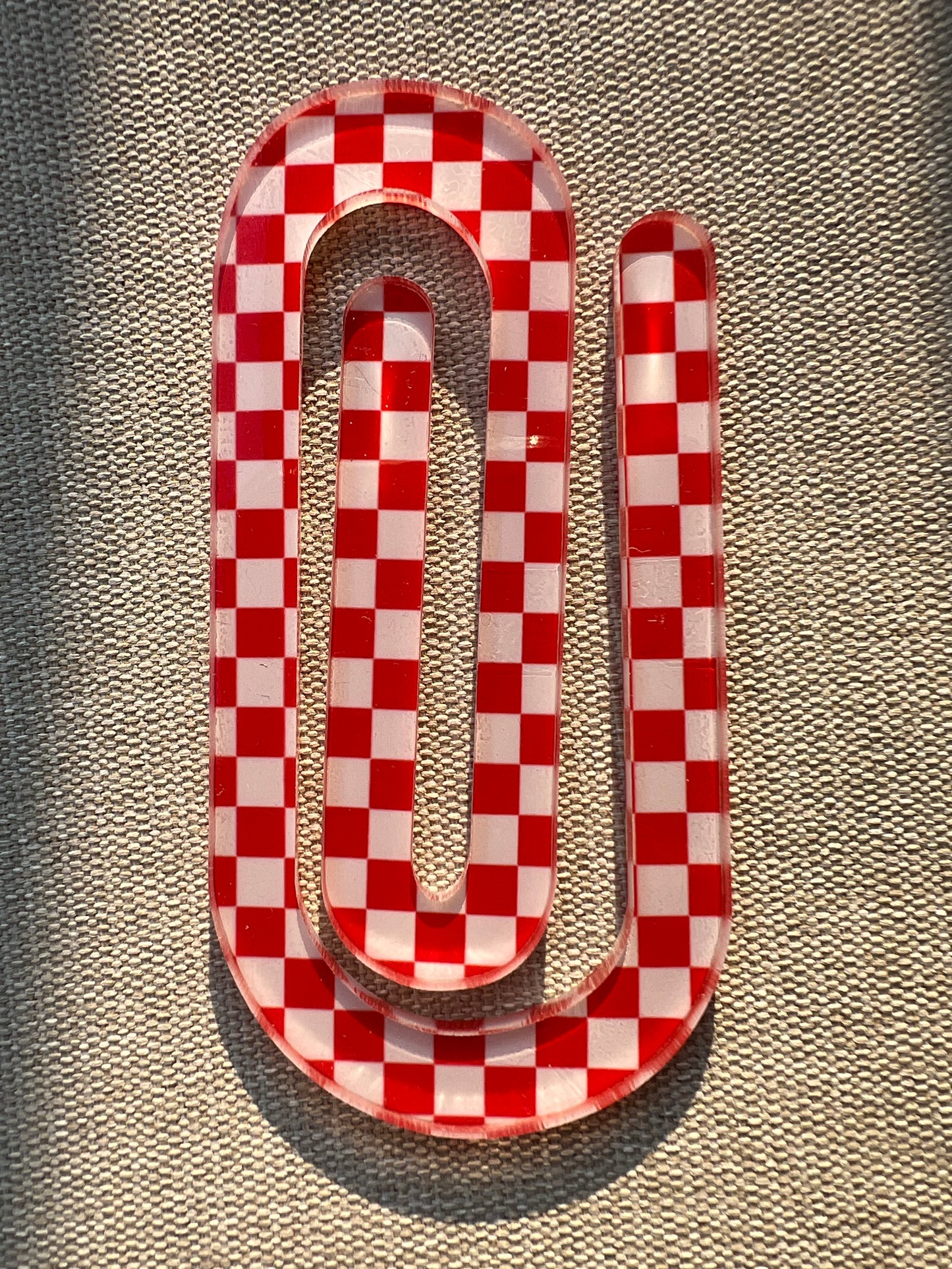 Checkered Jumbo Paperclip