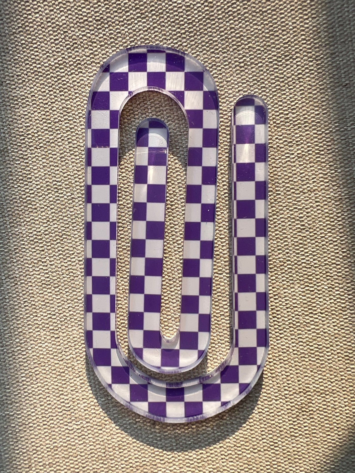 Checkered Jumbo Paperclip