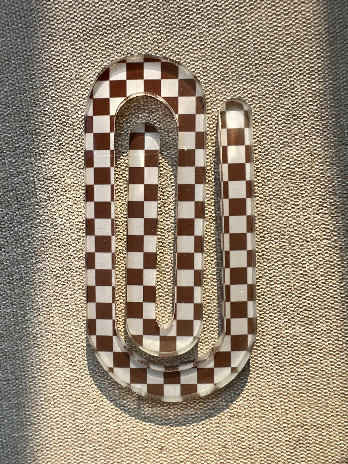 Checkered Jumbo Paperclip