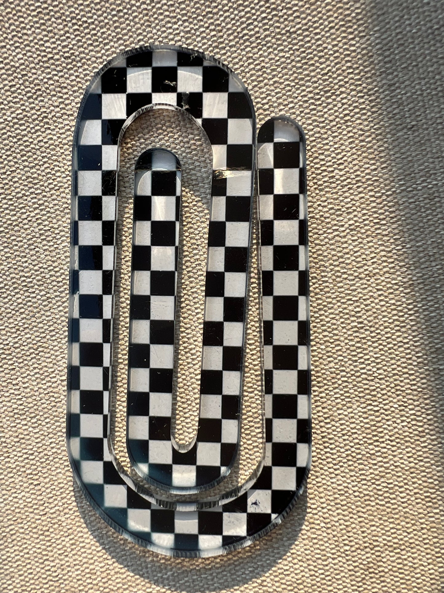 Checkered Jumbo Paperclip