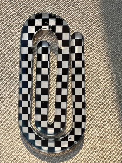 Checkered Jumbo Paperclip