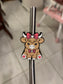 Heart Highland Straw Topper 10mm