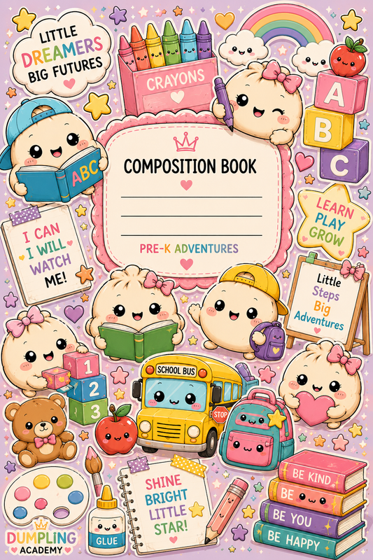 Pre-K Dumpling Academy Composition Book