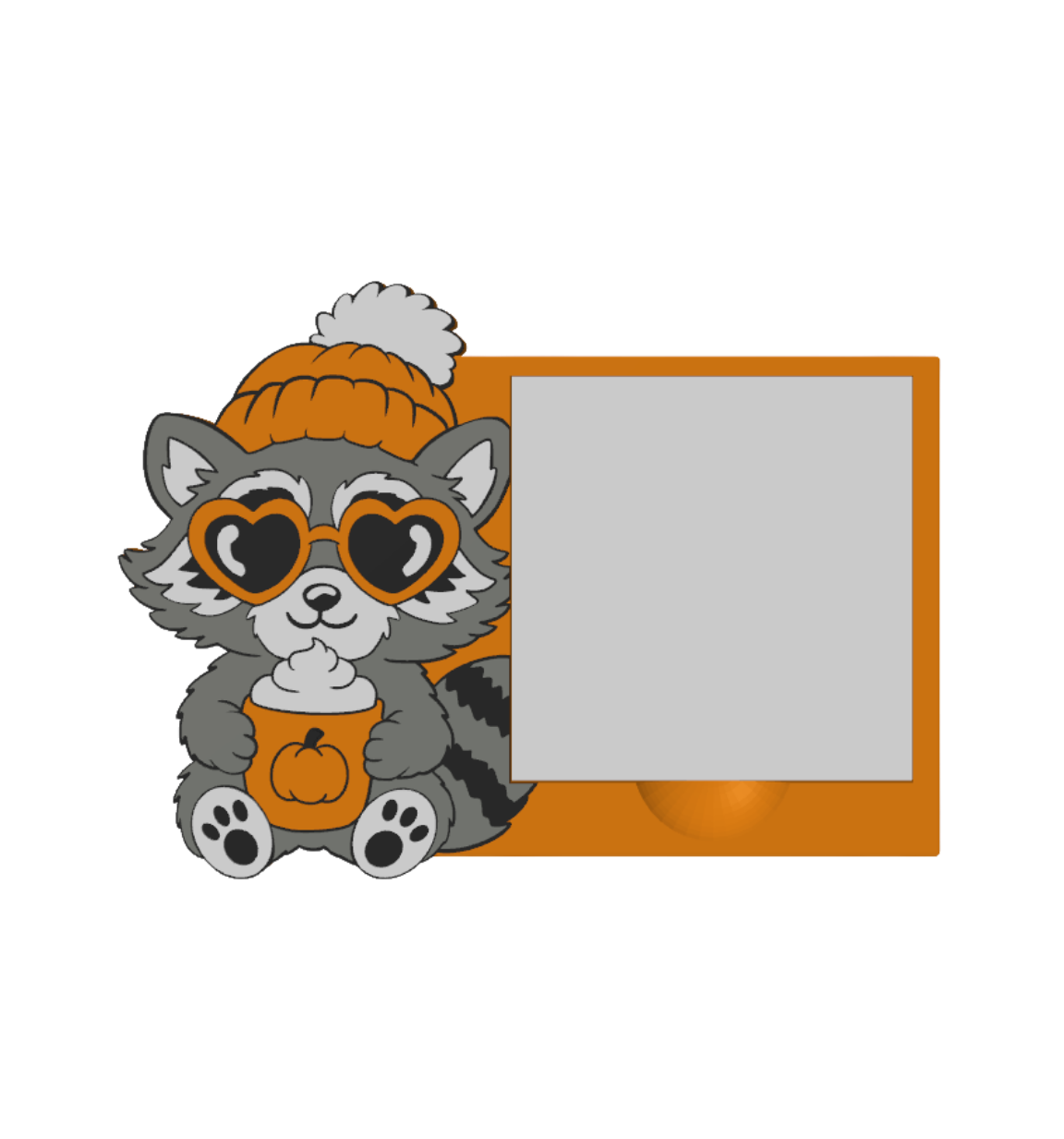 Raccoon Sticky Note Holder