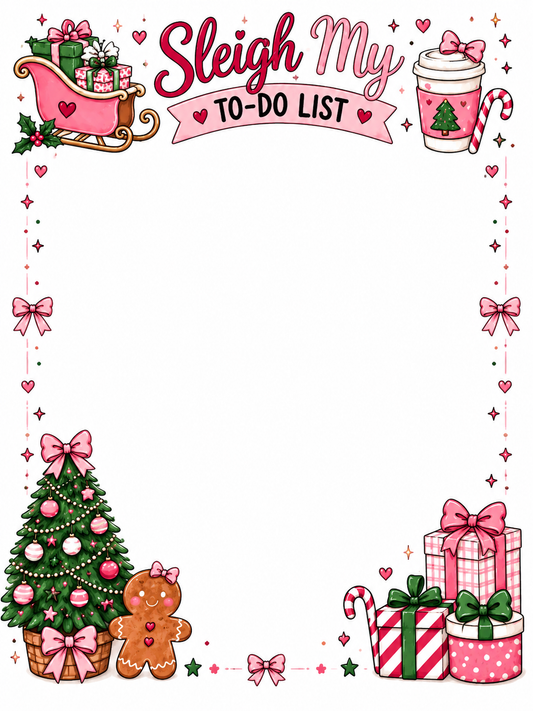 Sleigh My To Do List Notepad