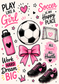 Soccer Peel and Stick