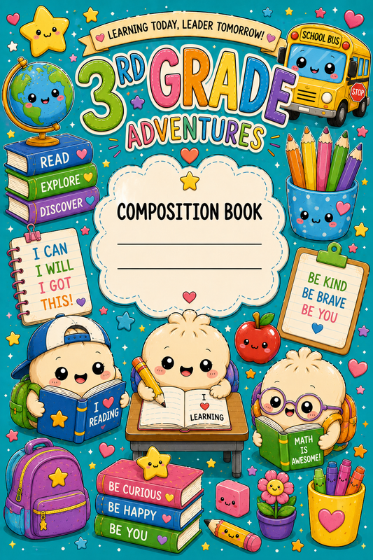 3rd Grade Dumpling Academy Composition Book