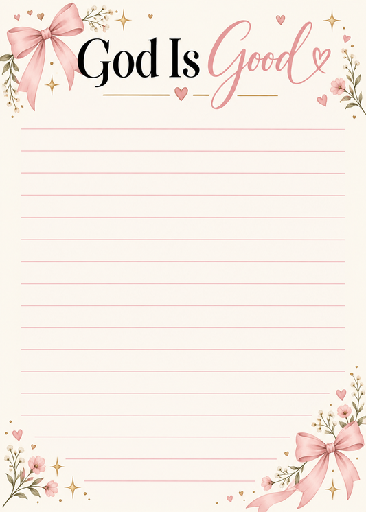 God Is Good Notepad