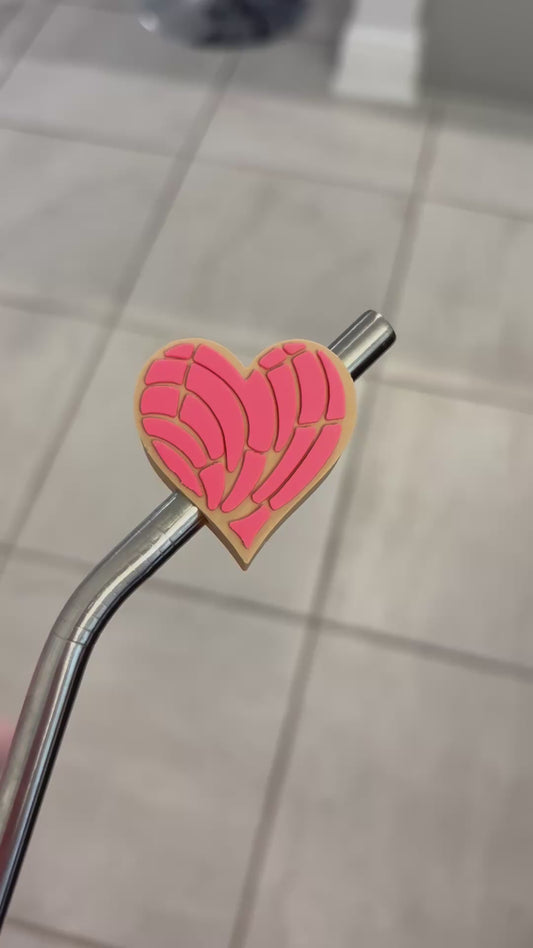 Heart Concha Straw Topper 10mm